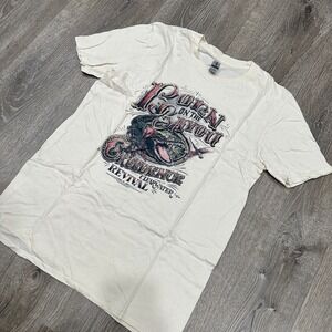 Creedence Clearwater Revival Band  Mens Medium Born on the Bayou Graphic TShirt